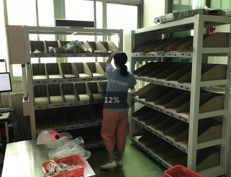 沃港電子標(biāo)簽分揀墻，提高200%訂單分揀效率